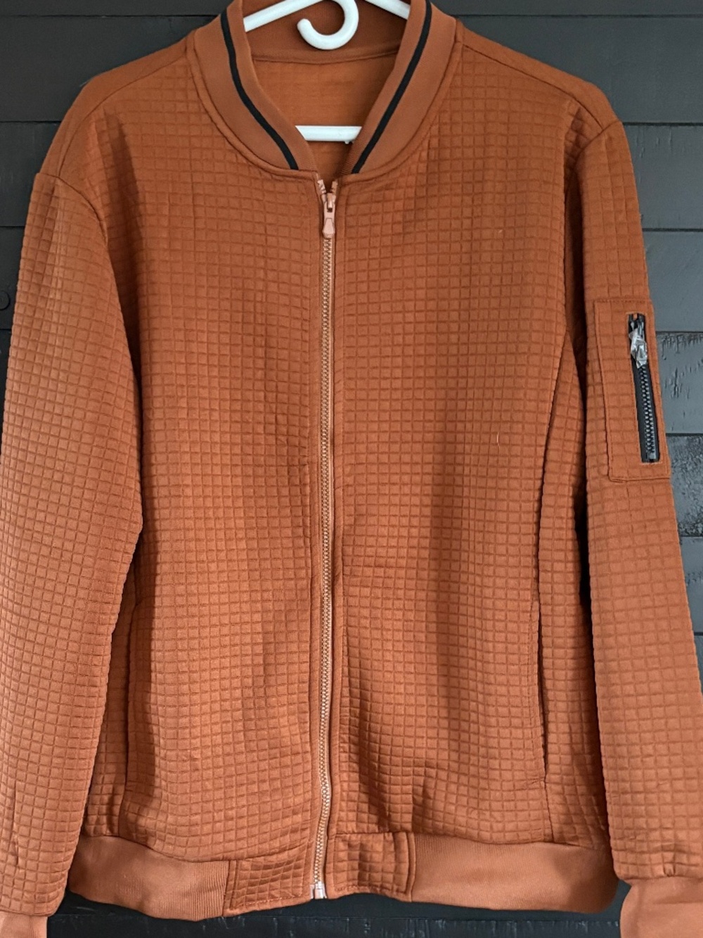 Mens Casual Jacket Lightweight Varsity Style - Size L